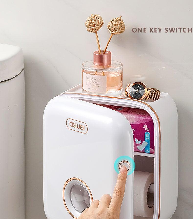 Soporte de Papel Higiénico de Pared Premium con Estante