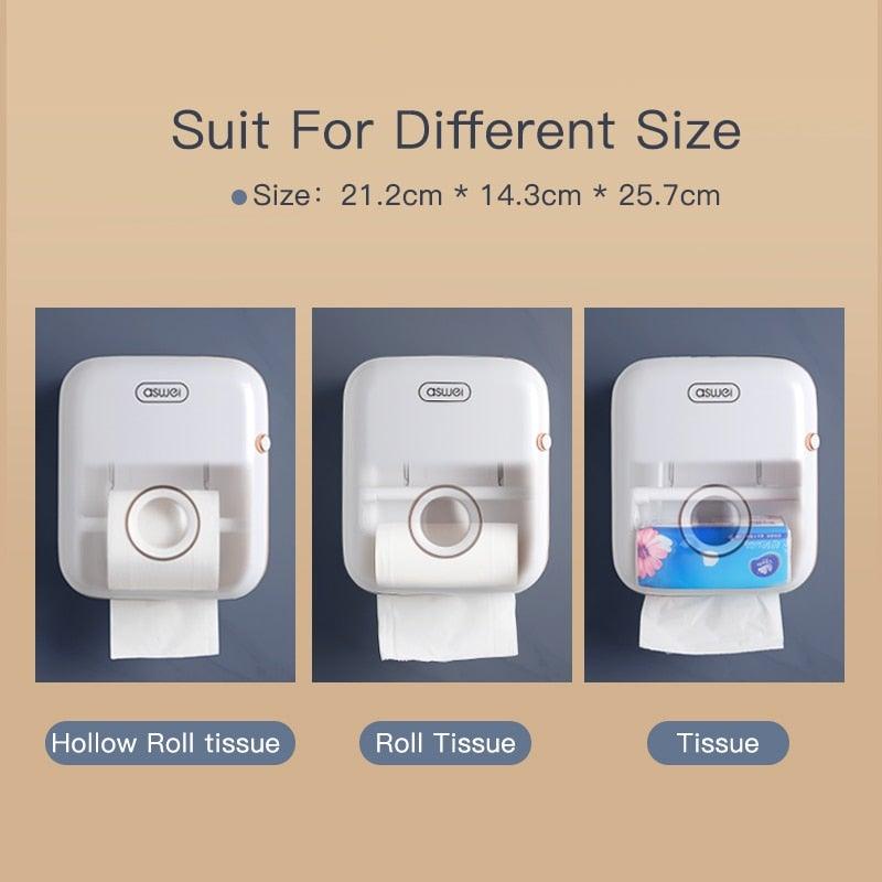 Soporte de Papel Higiénico de Pared Premium con Estante