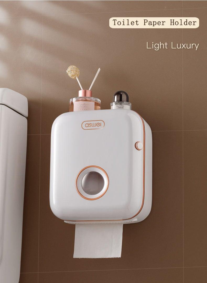 Soporte de Papel Higiénico de Pared Premium con Estante