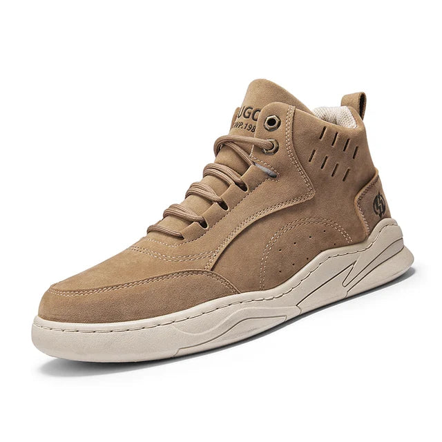 Tooling Boots Fashion Casual Sport Mans Shoe Students Four Seasons High Top Round Toe Wear-resistant Outdoor Desert Driving Boot - Korvel