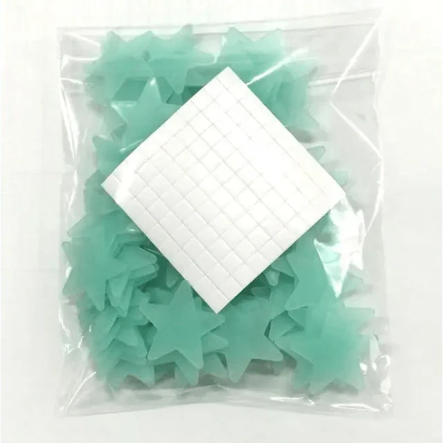 Premium 50pcs 3D Glow In The Dark Star Wall Stickers