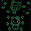 Premium 50pcs 3D Glow In The Dark Star Wall Stickers