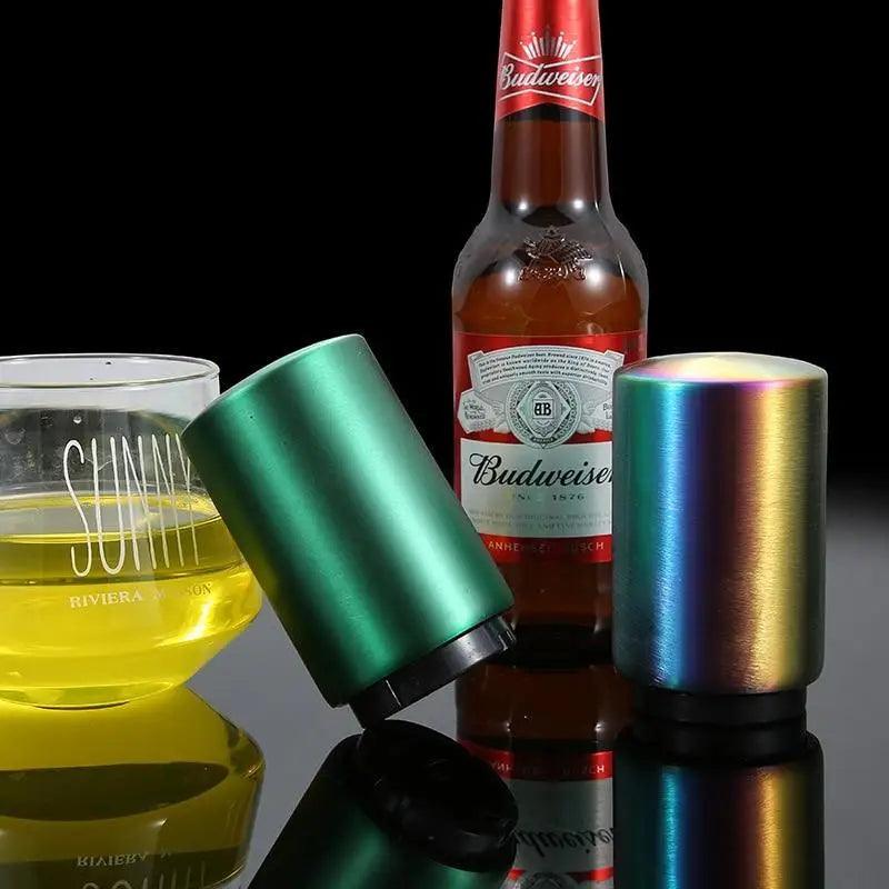 Automatic Stainless Steel Beer Bottle Opener with Magnet