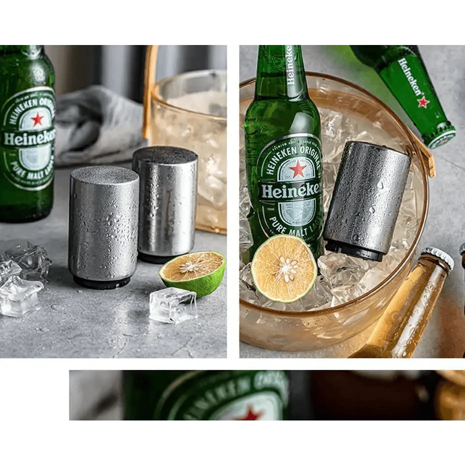 Automatic Stainless Steel Beer Bottle Opener with Magnet