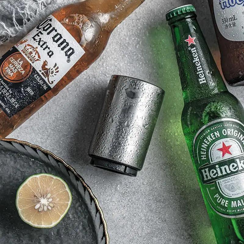 Automatic Stainless Steel Beer Bottle Opener with Magnet
