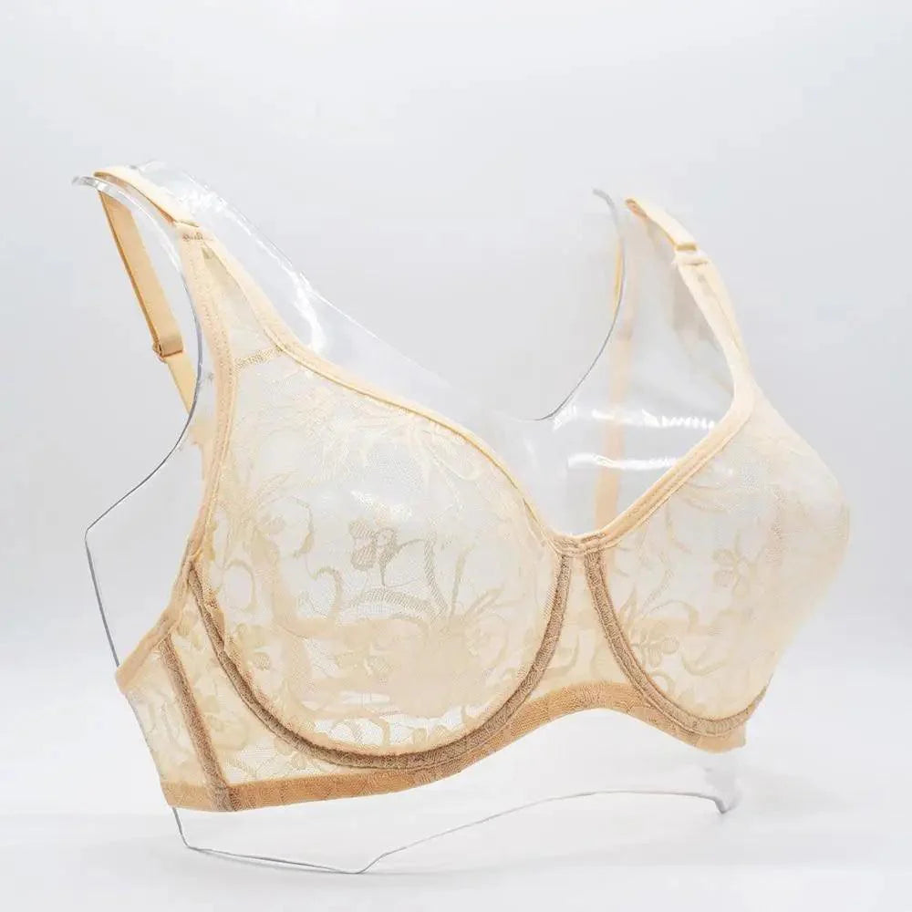 Plus Size Lace Underwired Bralette for Women
