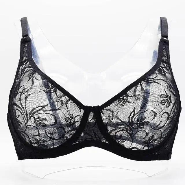 Plus Size Lace Underwired Bralette for Women