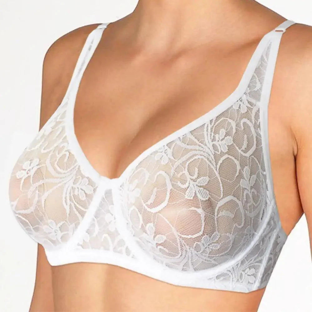 Plus Size Lace Underwired Bralette for Women