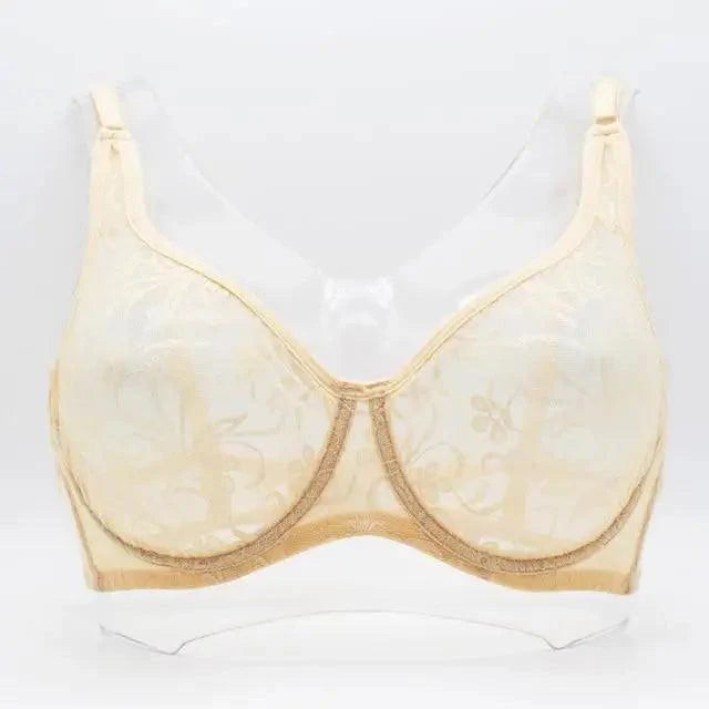 Plus Size Lace Underwired Bralette for Women