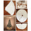 Plush Faux Fur Christmas Tree Skirt - 35" Diameter
