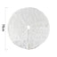 Plush Faux Fur Christmas Tree Skirt - 35" Diameter