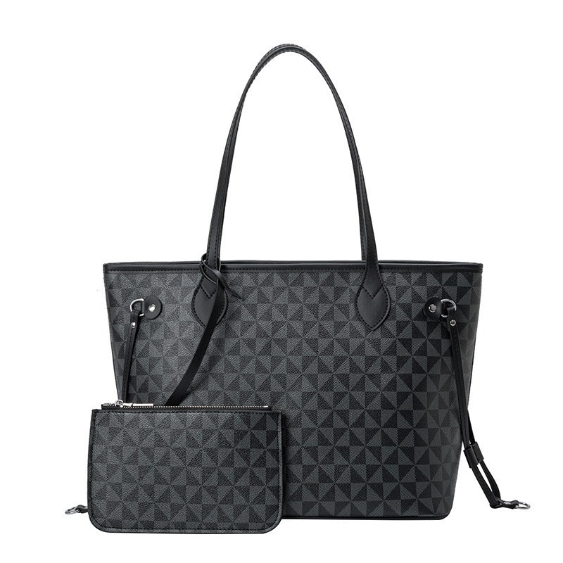 Tote Bag Windmill Pattern Handheld Shoulder Bag Large Capacity Two Piece Set Mother's Bag - Korvel