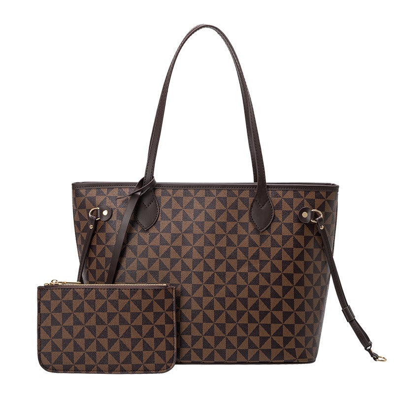 Tote Bag Windmill Pattern Handheld Shoulder Bag Large Capacity Two Piece Set Mother's Bag - Korvel