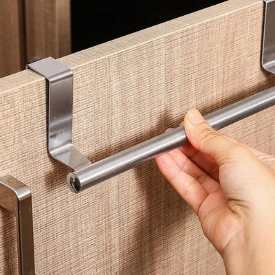 Stainless Steel Over Door Towel Rack - Space-Saving Design