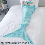 Striped Mermaid Blanket for Cozy Living Spaces