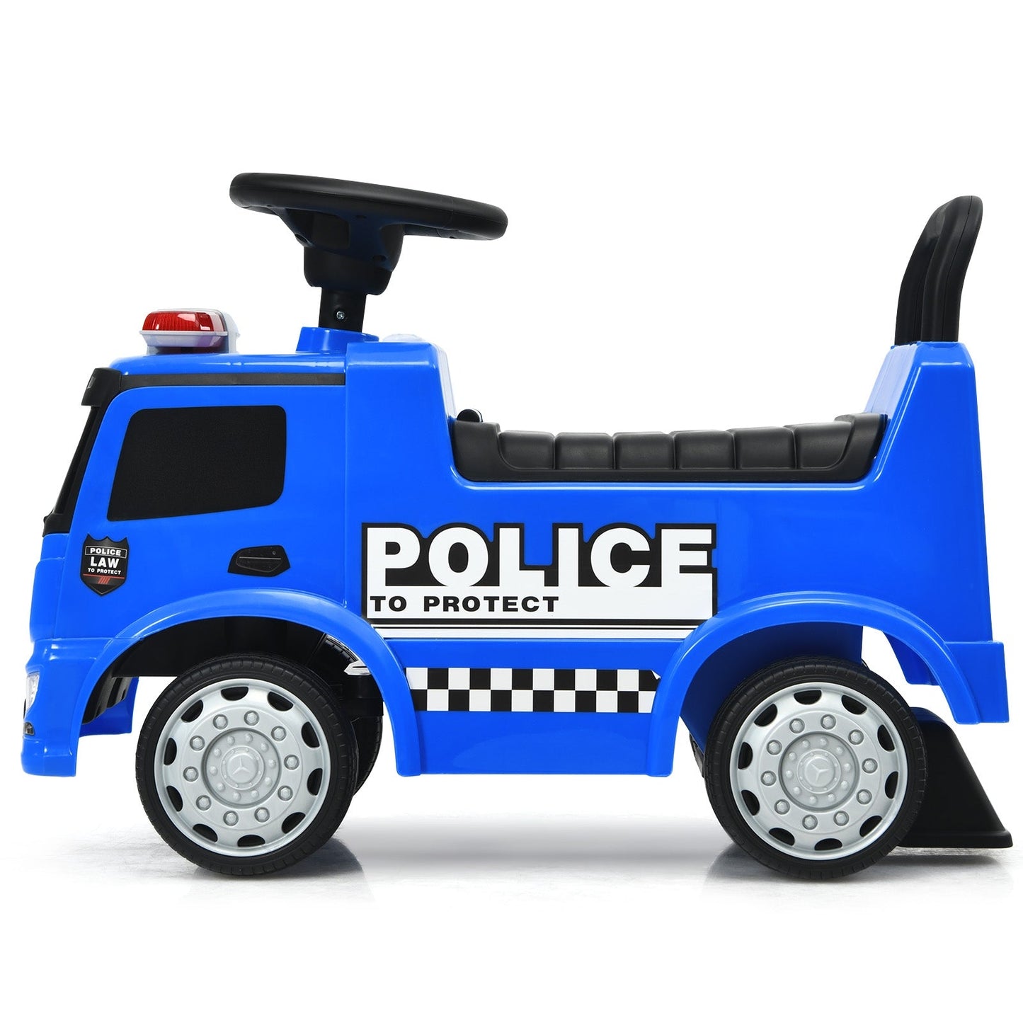 Mercedes Benz Coche de Policía para Niños - Azul