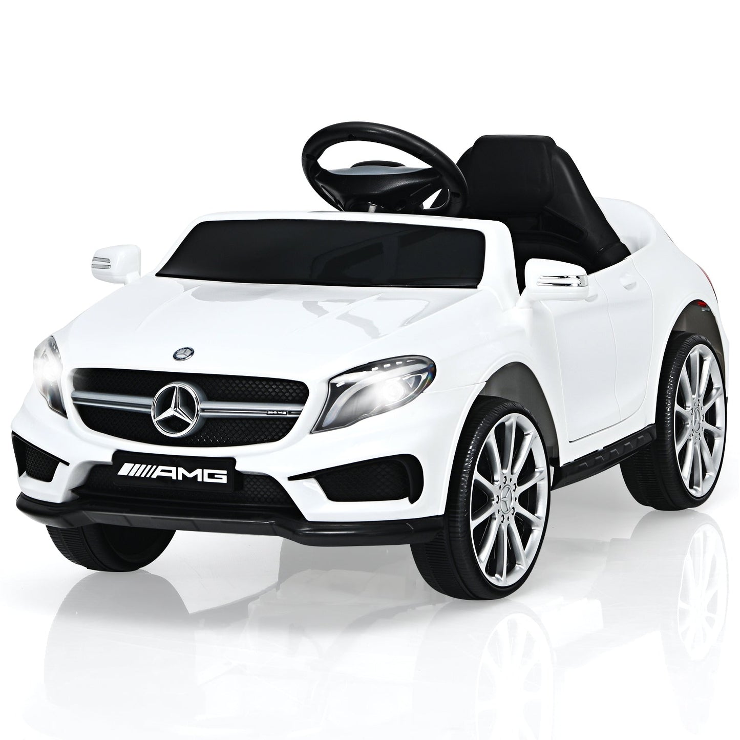 12V Electric Kids Ride On Car with Remote Control - White