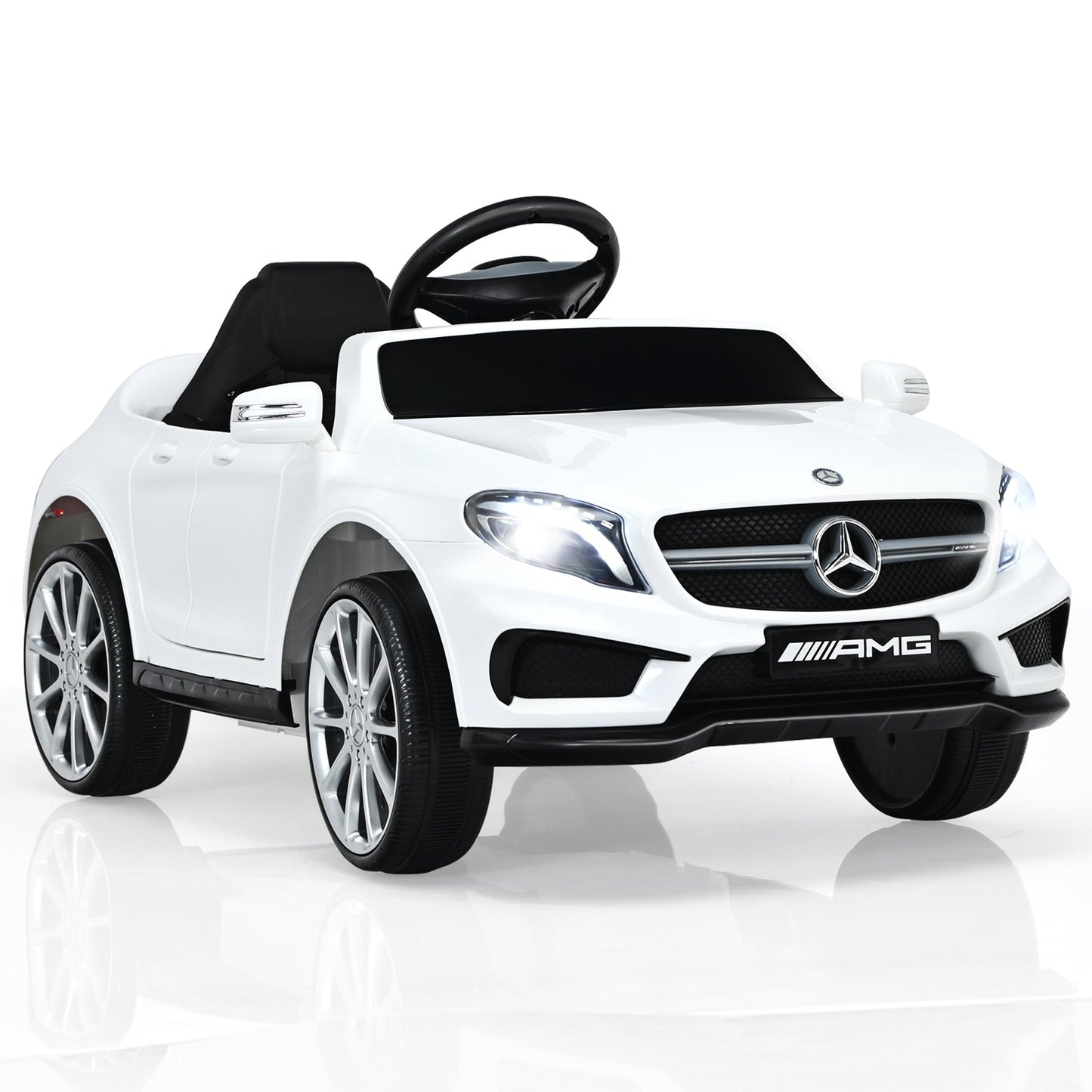 12V Electric Kids Ride On Car with Remote Control - White