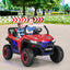 UTV para niños de 12V con función de arranque lento - Rojo