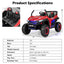 UTV para niños de 12V con función de arranque lento - Rojo