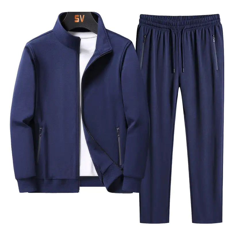 Ensemble de manteau à fermeture éclair et pantalon de sport premium
