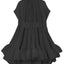 Robes mini unies asymétriques pour femmes