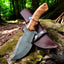 Premium Tom Brown Tracker Knife – Damascus Steel & Olivewood – 10" Length - Korvel