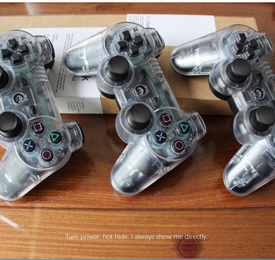 Transparent Wireless Dual Shock Bluetooth Gamepad