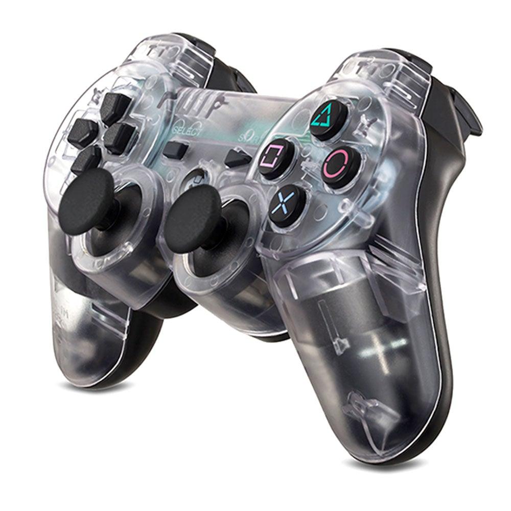 Transparent Wireless Dual Shock Bluetooth Gamepad