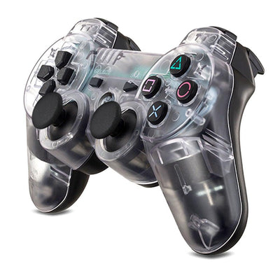 Transparent Wireless Dual Shock Bluetooth Gamepad