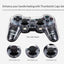 Transparent Wireless Dual Shock Bluetooth Gamepad