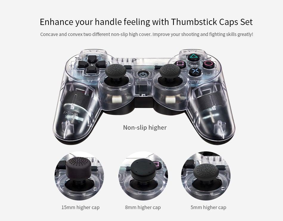Transparent Wireless Dual Shock Bluetooth Gamepad