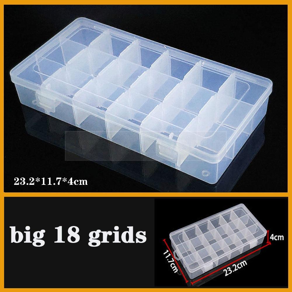 Versatile Clear Plastic Jewelry Organizer with Adjustable Compartments - Korvel