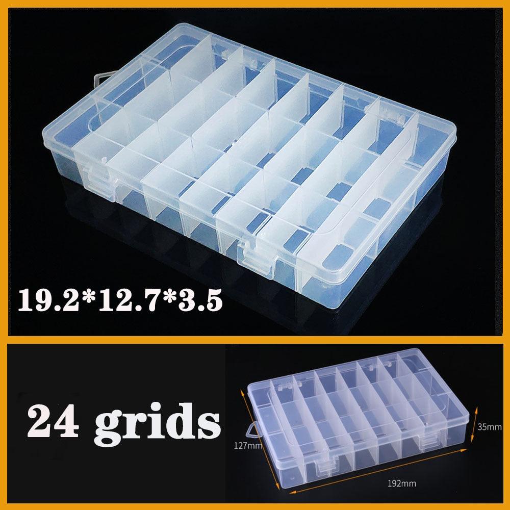 Versatile Clear Plastic Jewelry Organizer with Adjustable Compartments - Korvel