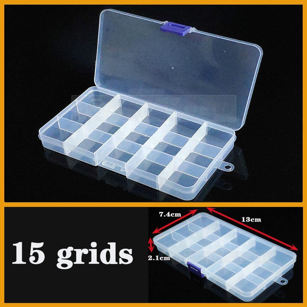 Versatile Clear Plastic Jewelry Organizer with Adjustable Compartments - Korvel