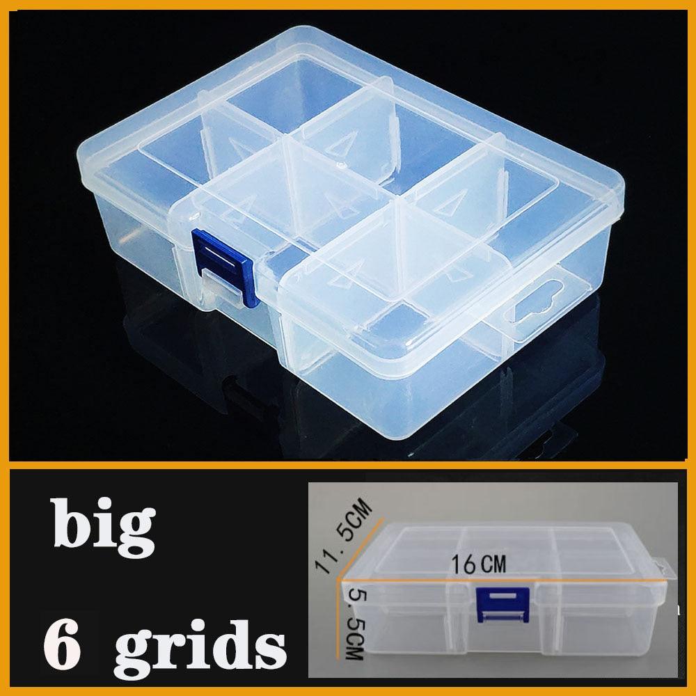 Versatile Clear Plastic Jewelry Organizer with Adjustable Compartments - Korvel