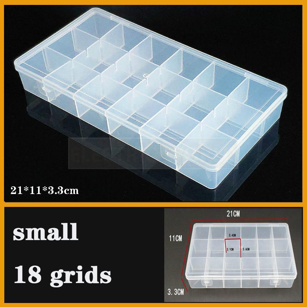 Versatile Clear Plastic Jewelry Organizer with Adjustable Compartments - Korvel
