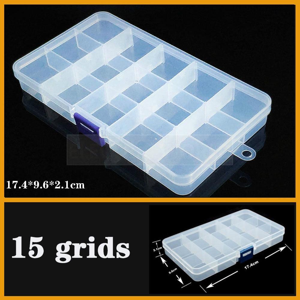 Versatile Clear Plastic Jewelry Organizer with Adjustable Compartments - Korvel