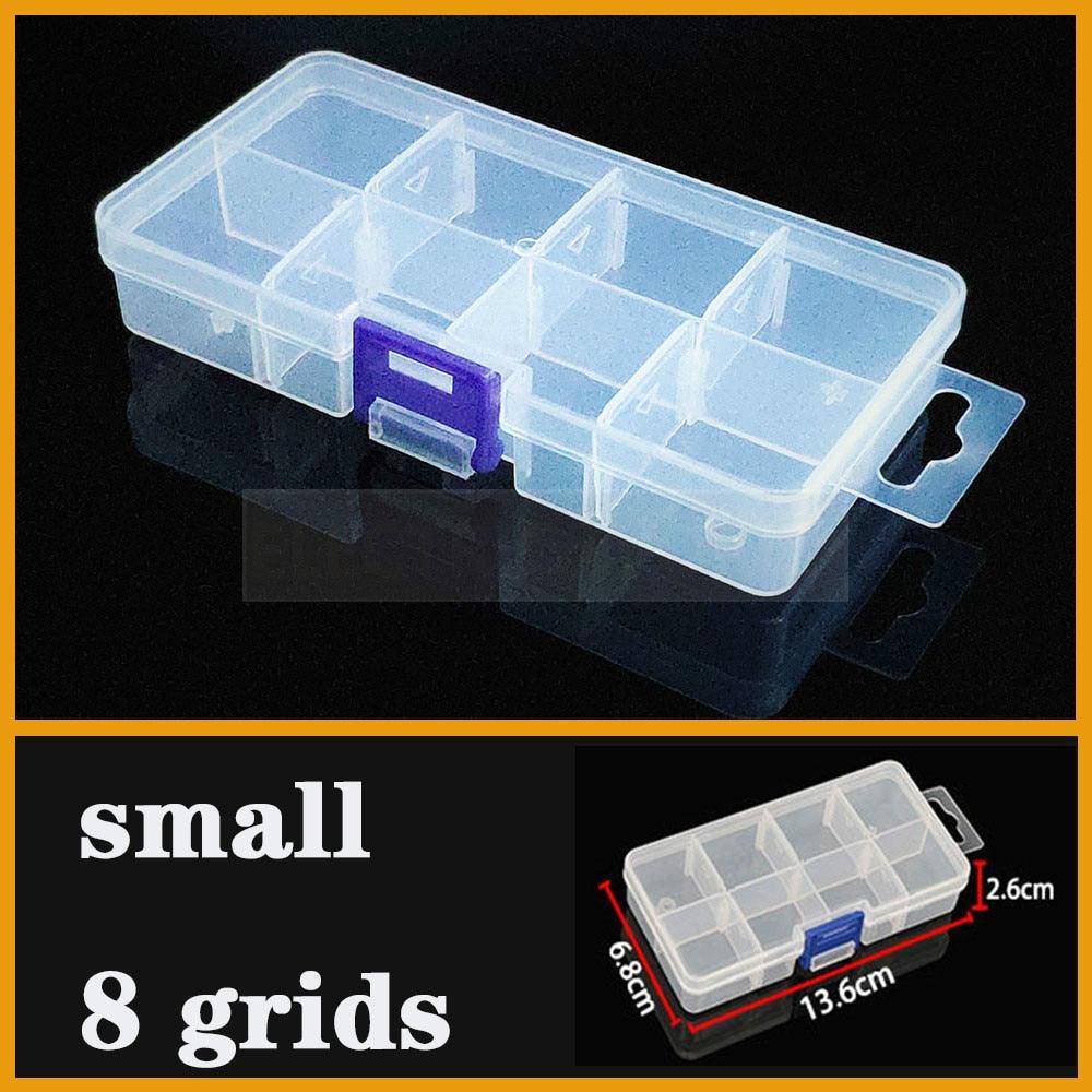 Versatile Clear Plastic Jewelry Organizer with Adjustable Compartments - Korvel