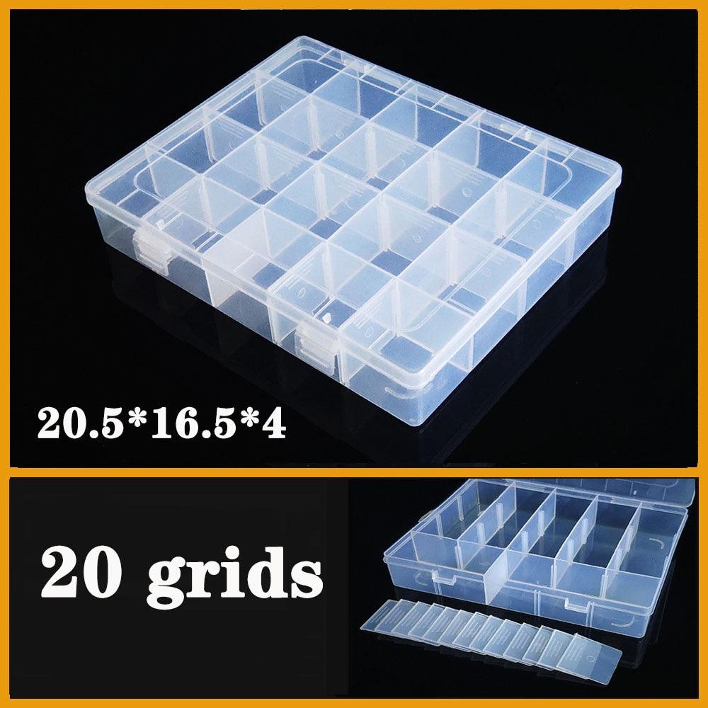 Versatile Clear Plastic Jewelry Organizer with Adjustable Compartments - Korvel