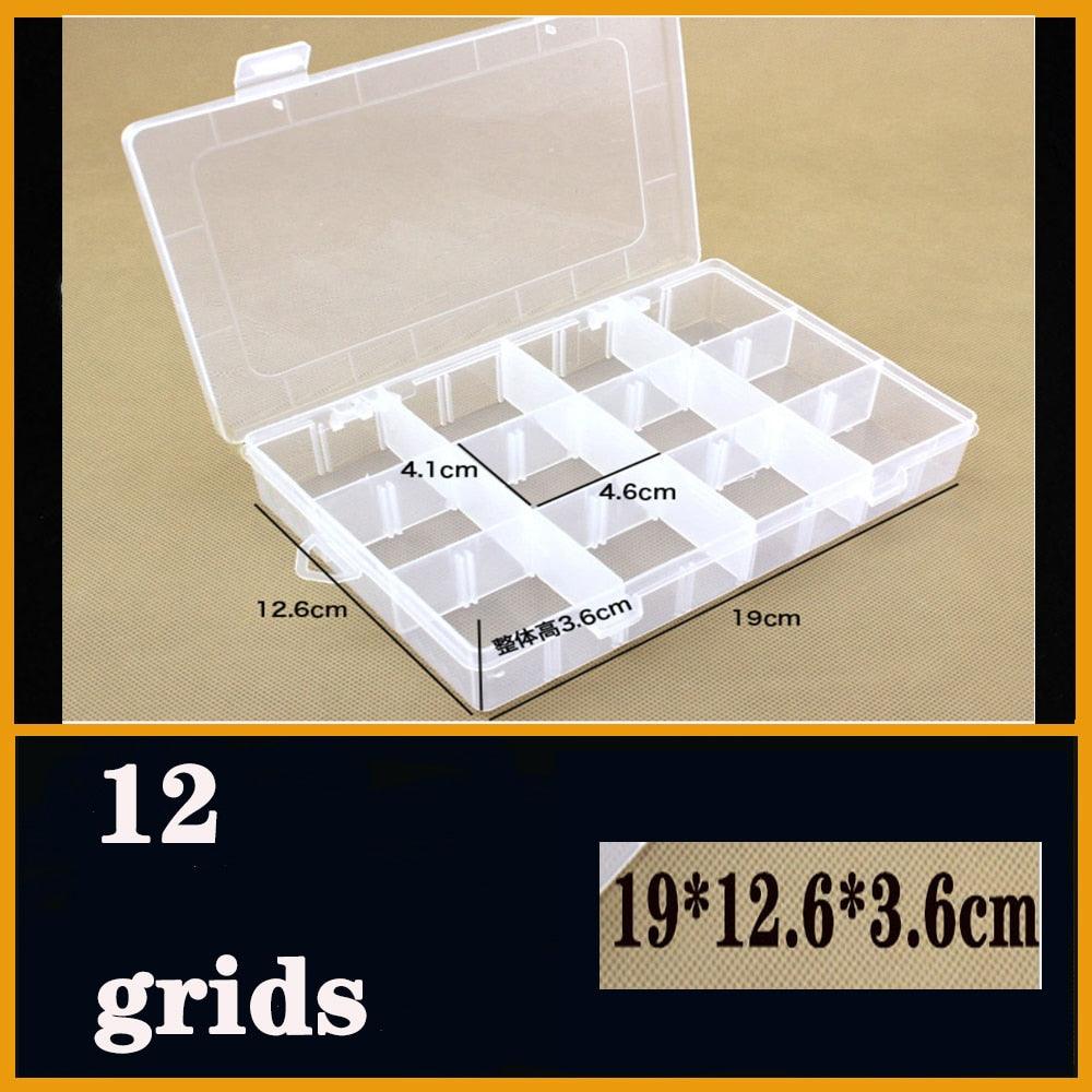 Versatile Clear Plastic Jewelry Organizer with Adjustable Compartments - Korvel