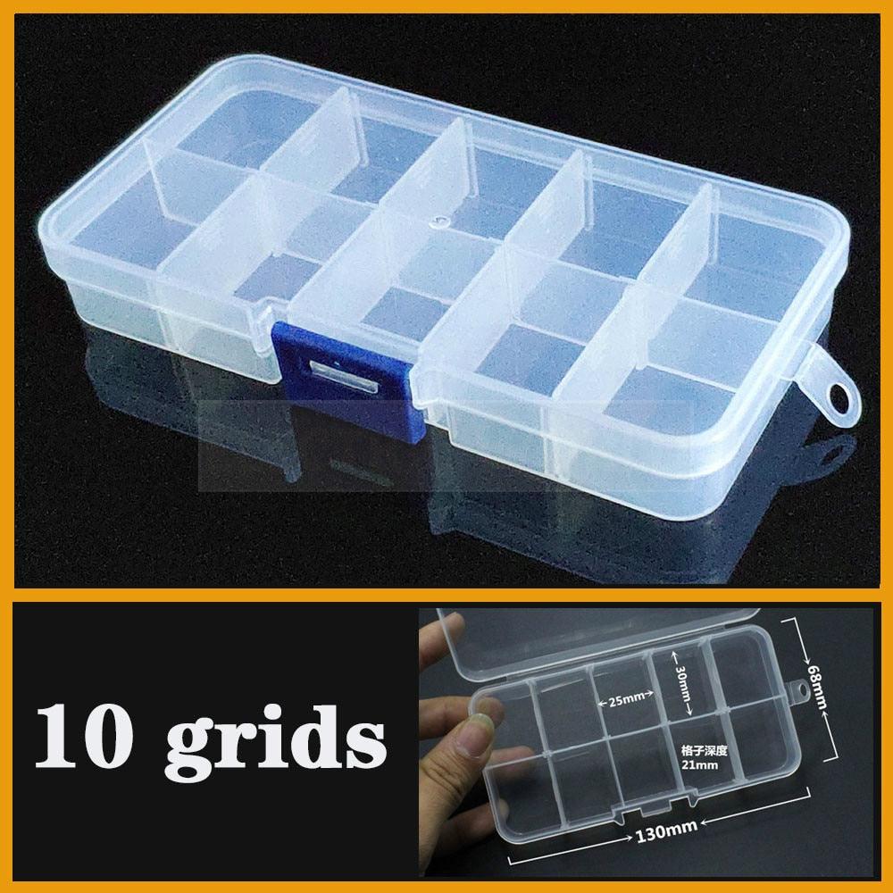 Versatile Clear Plastic Jewelry Organizer with Adjustable Compartments - Korvel
