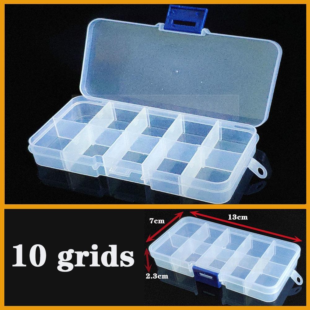 Versatile Clear Plastic Jewelry Organizer with Adjustable Compartments - Korvel