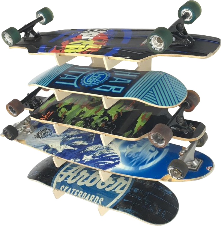 Premium Skateboard Wall Display Rack - Korvel