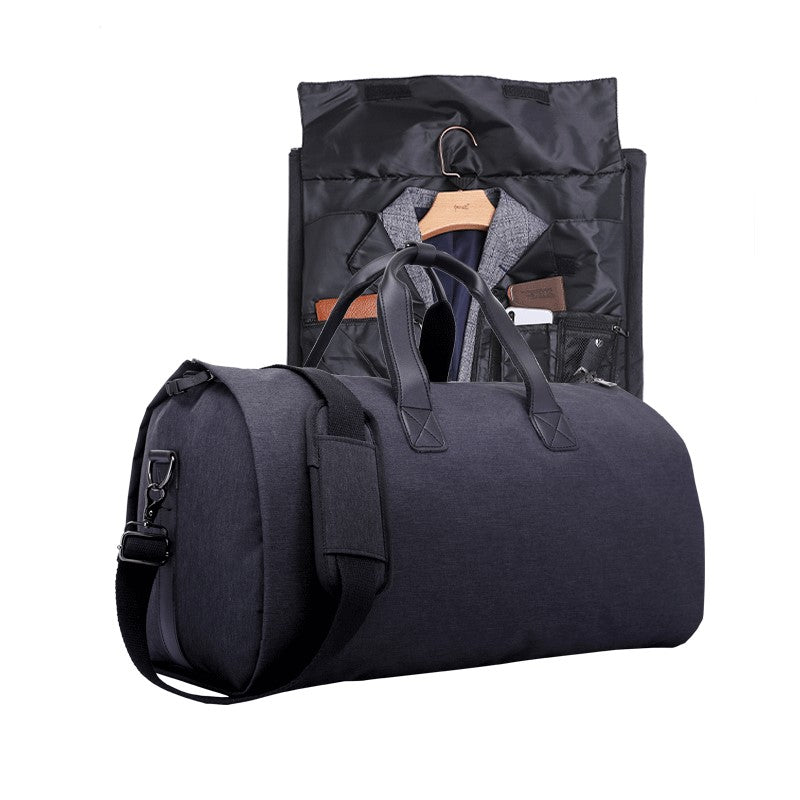 Travel Garment Bag Duffel Bag with Shoulder Strap Business Handbags Multiple Pockets Carry on Hanging Suitcase Clothing - Korvel