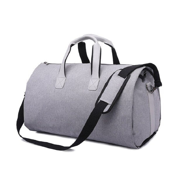 Travel Garment Bag Duffel Bag with Shoulder Strap Business Handbags Multiple Pockets Carry on Hanging Suitcase Clothing - Korvel