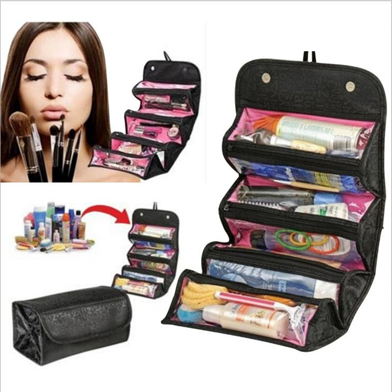 Travel storage bag cosmetic bag Roll-N-Go Cosmetic Bag organizer large capacity multi-function storage bag - Korvel