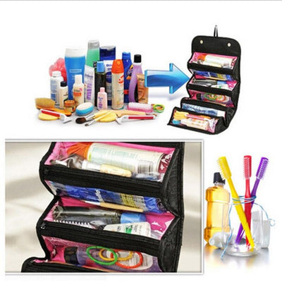 Travel storage bag cosmetic bag Roll-N-Go Cosmetic Bag organizer large capacity multi-function storage bag - Korvel