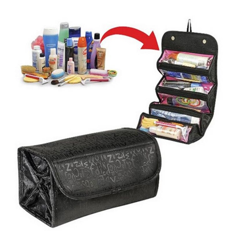 Travel storage bag cosmetic bag Roll-N-Go Cosmetic Bag organizer large capacity multi-function storage bag - Korvel