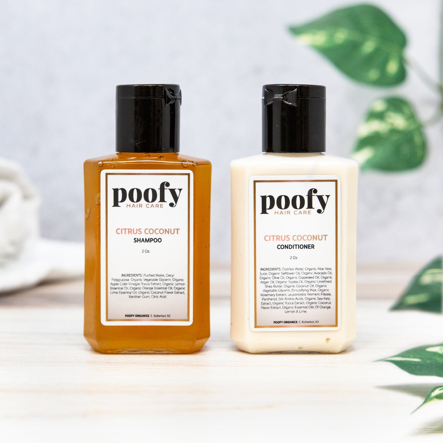 Ensemble de Shampooing et Après-Shampooing Citron Coco - Format Voyage